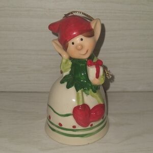 Vintage 1981 Himself The Elf Porcelain Christmas Bell Ornament